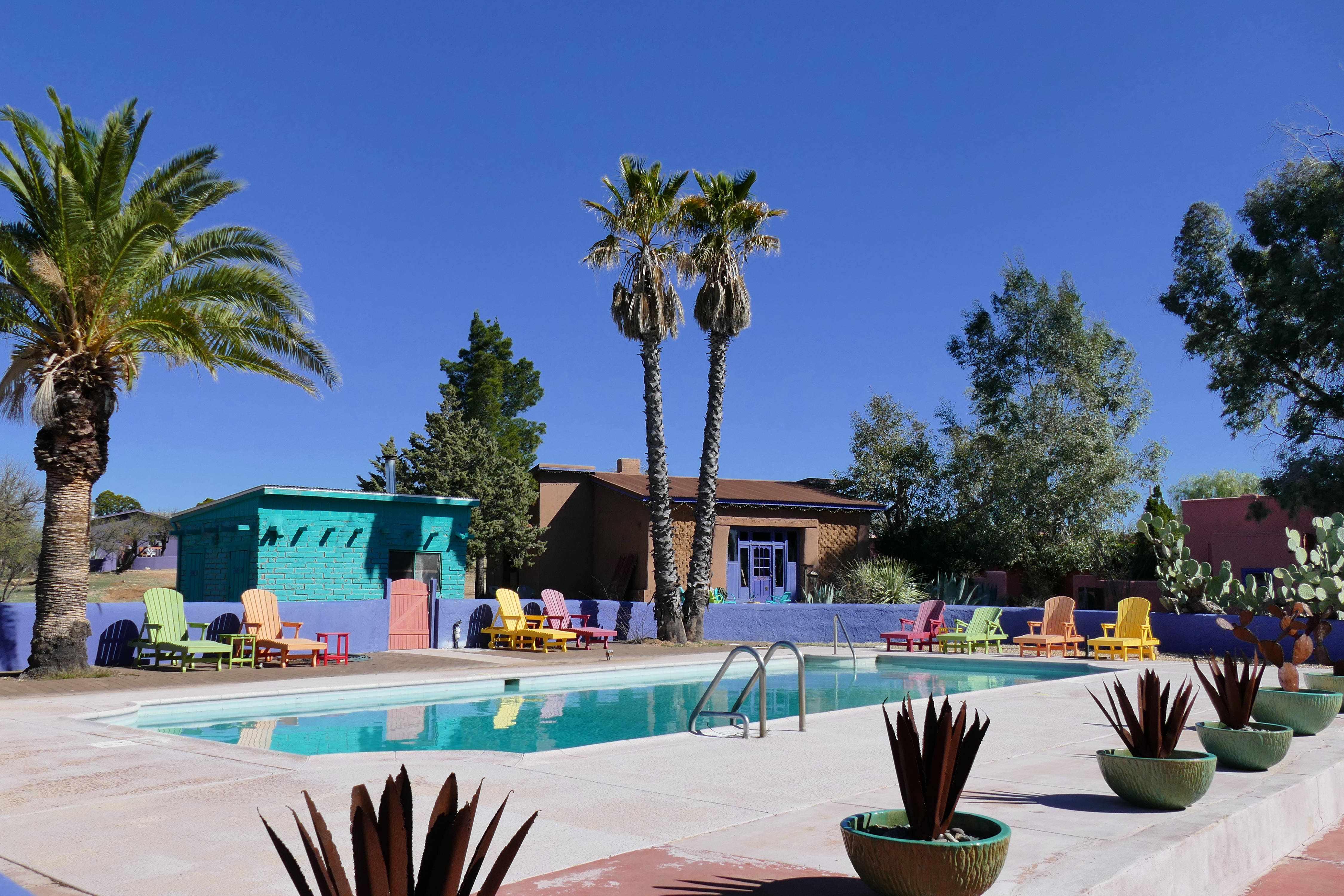 The pool at Rancho de la Osa